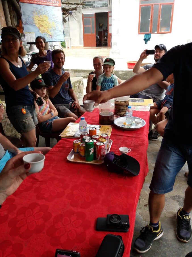 Halong Bay, trying snake wine.jpg